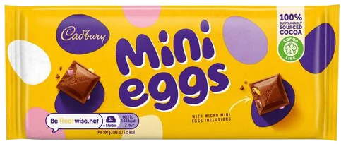 Cadbury Mini Egg Tablet (110g) - Imported from the UK
