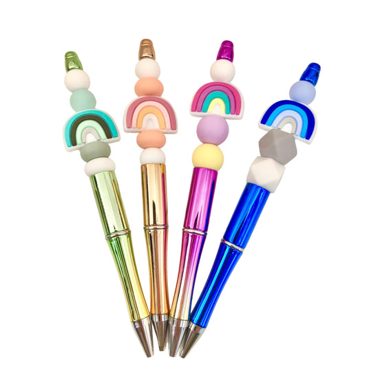 Rainbow Beaded Pen