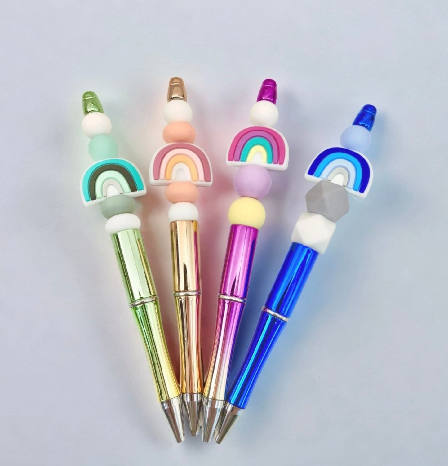 Rainbow Beaded Pen