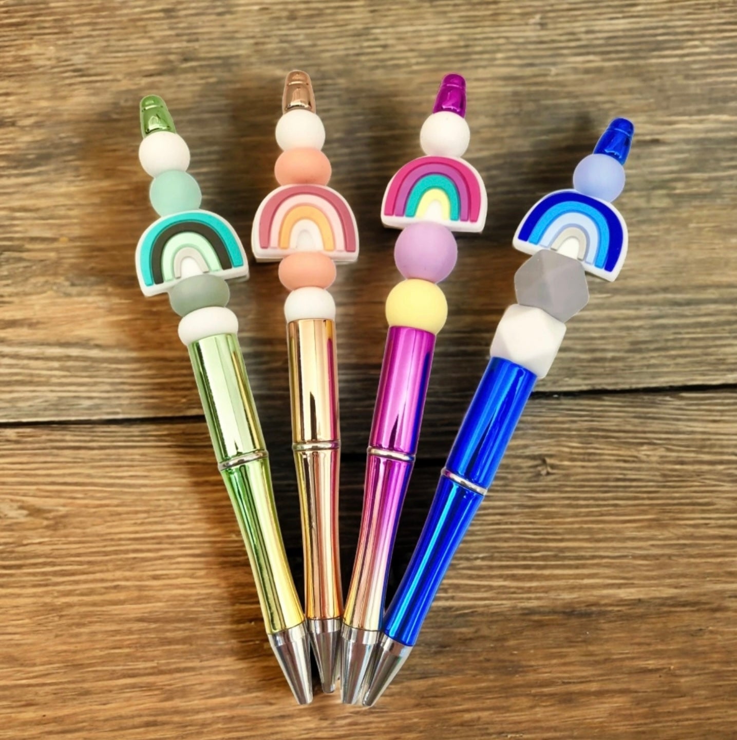 Rainbow Beaded Pen