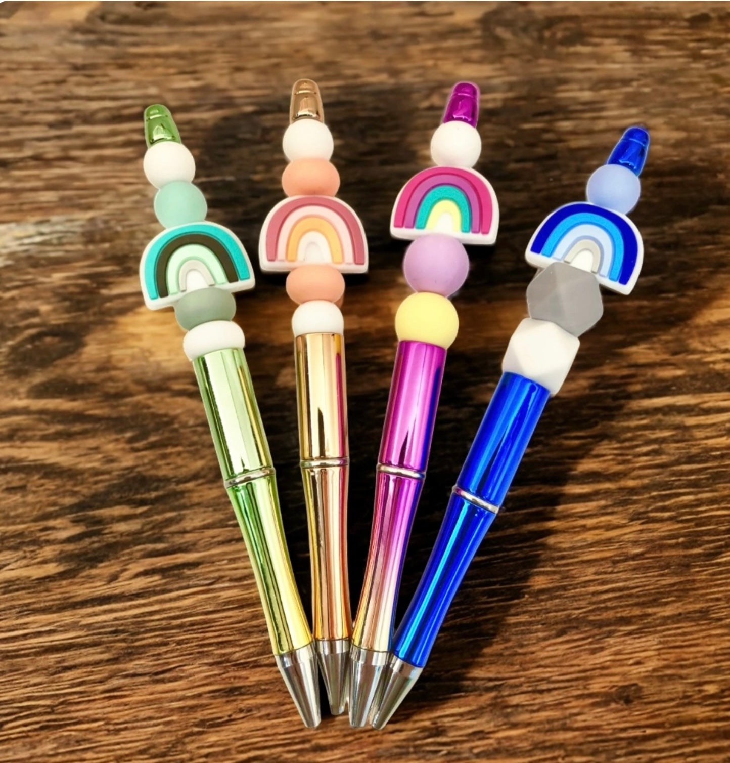 Rainbow Beaded Pen