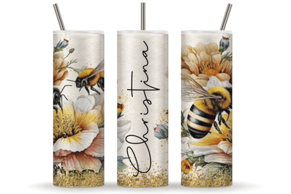 3D Honeybee Personalized 20oz Tumbler