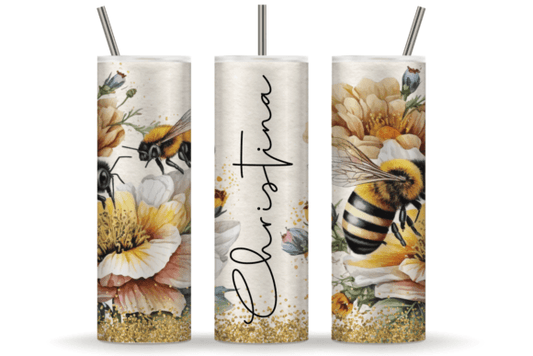 3D Honeybee Personalized 20oz Tumbler