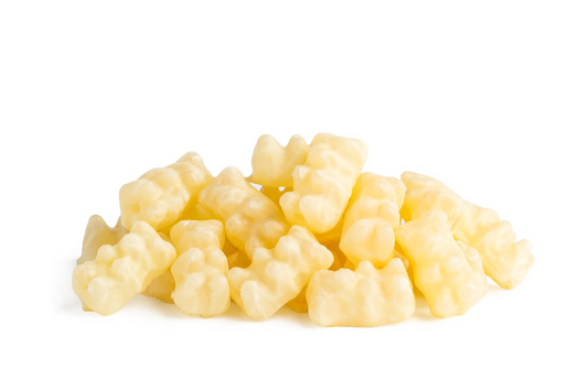 White Chocolate Covered Gummy Bears - 1/2 pound