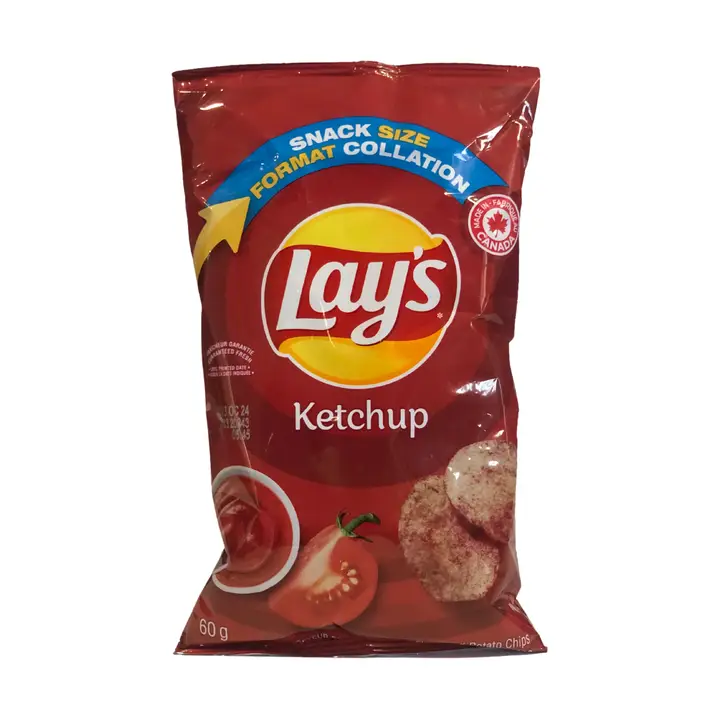 Canadian Lays Ketchup Chips
