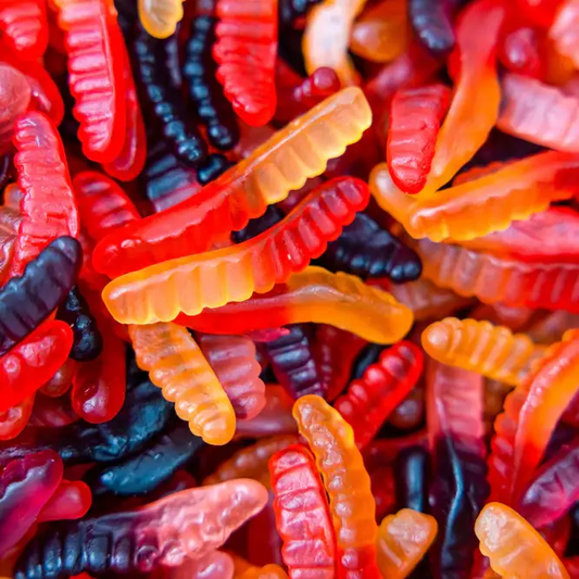 Vegan & Dye Free Gummy Worms from Sweden - 1/2 pound