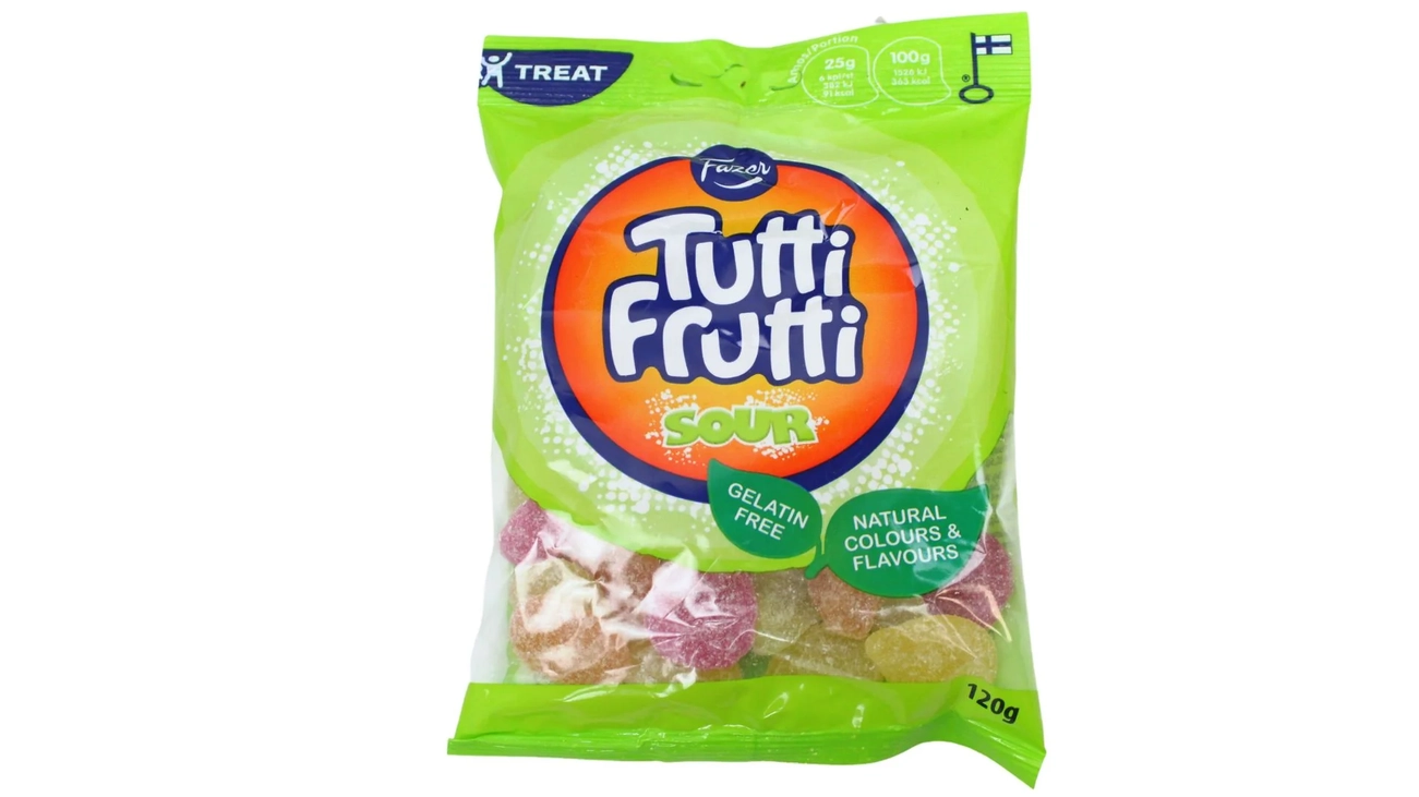 Sour Tutti Frutti Gummi from Finland *Vegan*
