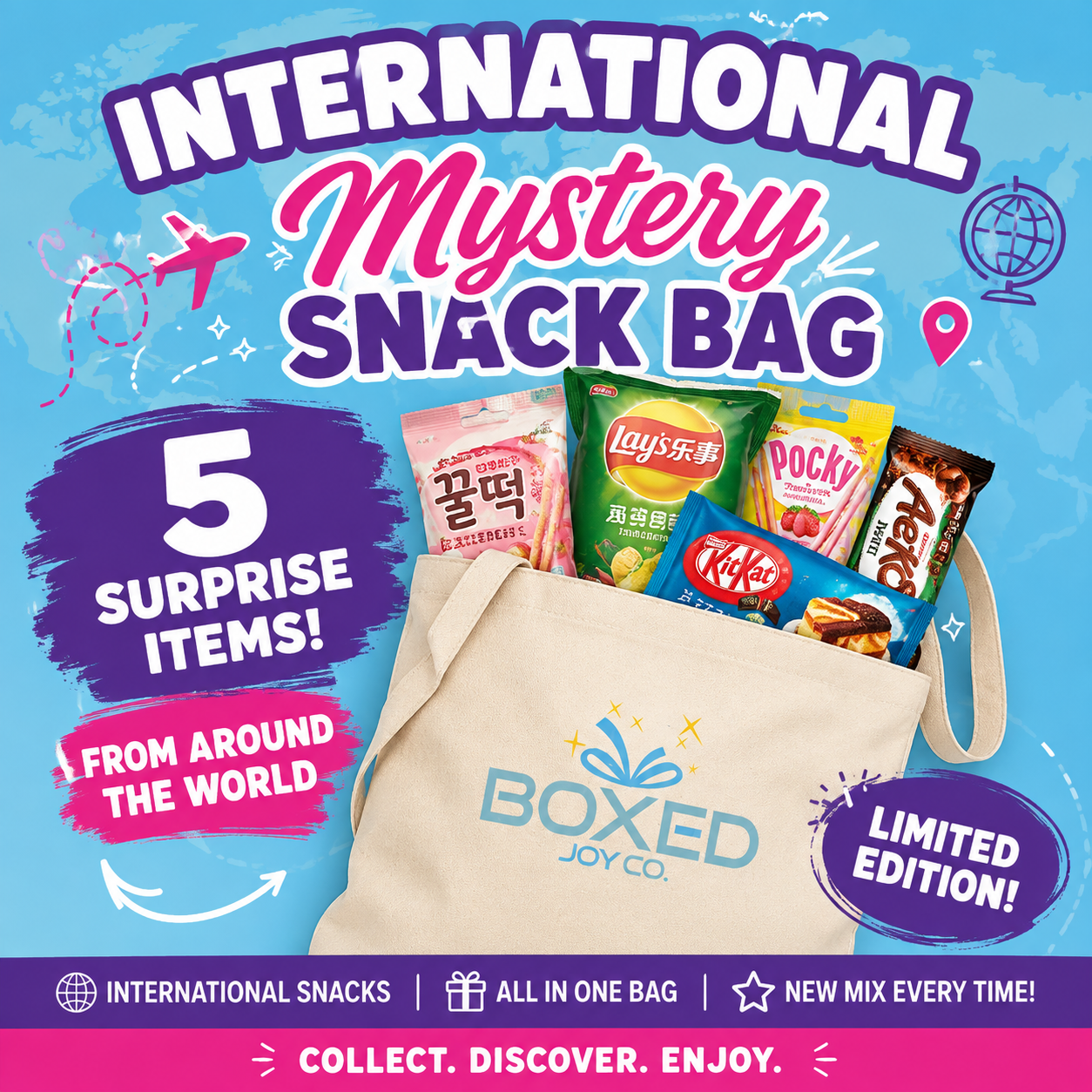 International Mystery Snack Swag Bag – Limited Edition