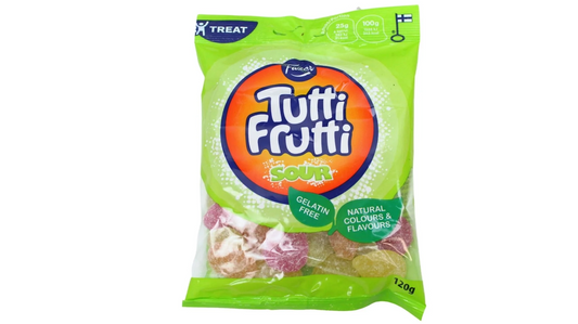 Sour Tutti Frutti Gummi from Finland  *Vegan*